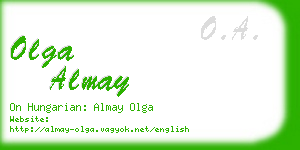 olga almay business card